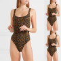 New Leopard One Piece Swimsuit Plus Size