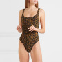 New Leopard One Piece Swimsuit Plus Size