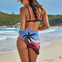Summer Women Print  Swimsuit Coverups Beach Bikini Wrap