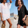 Ladies Swimsuit Cover Up  Beach Shirt Lace