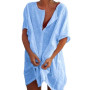 Cotton Tunics for Beach Women Swimsuit Cover-ups Woman