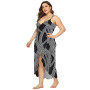 Plus Size Cover Up Women Bathing Suit Beach Dress