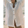 Summer Knitted Crochet Shirts Bikini Cover Ups