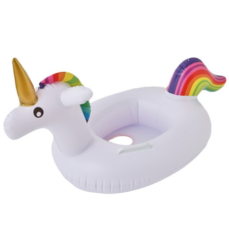 Unicorn Flamingo Inflatable Swimming Ring Tube Children Floating Outdoor Swimming Seat Pool
