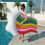 Rainbow PVC Inflatable Float Row Swimming Pool