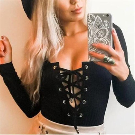 Women's Bodycon Slim Solid Color Bodysuit