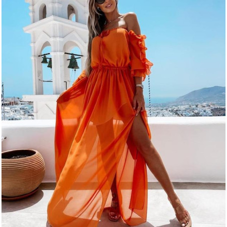 Sexy Women Beach Chiffon Dress Bikini Cover-Ups
