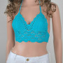 Women Crochet Lace Vest Crop Top Knitted Bra Boho Beachwear Bikini Tank