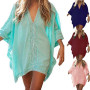 Women Sexy Beach Cover Up Summer Swimsuit Bikini Chiffon Cover Up Short Beach Dress Bathing Suit Tunic Swimwear Swimming Tops