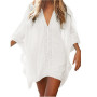 Women Sexy Beach Cover Up Summer Swimsuit Bikini Chiffon Cover Up Short Beach Dress Bathing Suit Tunic Swimwear Swimming Tops