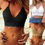 Women Vest Knit Hollow Sling Tank Tops Vacation Beachwear Bikini 2020 Outside Casual Small Vest Slim Female Beach Cover Up Tops