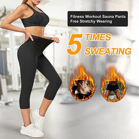 Sexy Girl Push Up Sauna Tights Women's Leggings High Waist Gym Sweat Pants Seamless Leggings Fitness Sport Tight Woman Clothing