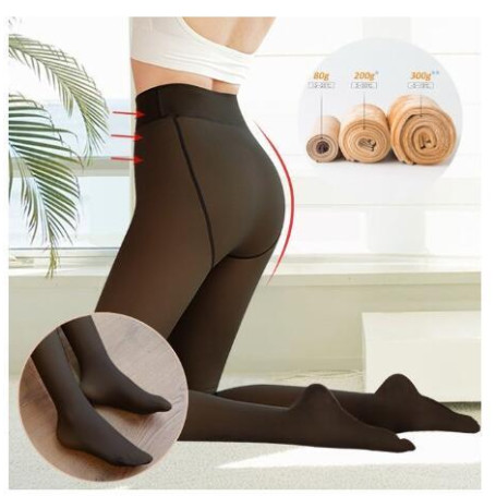 Winter Warm Leggings Women Sexy Slim Translucent Pantyhose Elastic High Waist Legging Pants Sock Thick Stretchy Thermal Tights