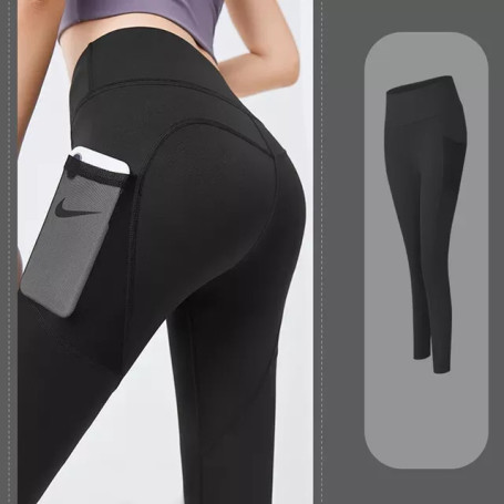 Sexy Push Up High Waist Leggings Gym Activewear Seamless pocket Legging Knitting Workout Femme Jegging