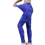 Sapphire Star Leggings Sport Women Fitness Push Up Yoga Pants High Waist Workout Running Sportswear Gym Tights Bottom