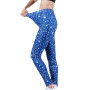 Sapphire Star Leggings Sport Women Fitness Push Up Yoga Pants High Waist Workout Running Sportswear Gym Tights Bottom