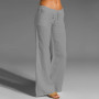 Pants New Women Loose High waist Cotton Linen Harem pants Solid Women Summer Autumn Fashion Casual Pants Female gympants