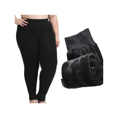 CUHAKCI Thick Warm Pants Winter Leggings Women Velvet Leggins Black Keep High Waist Trousers