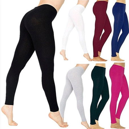 Milk Silk Buffing Solid Color Leggings Elastic Nine Point Leggings Slim Womens Clothing  Leggings Women  Pants Women