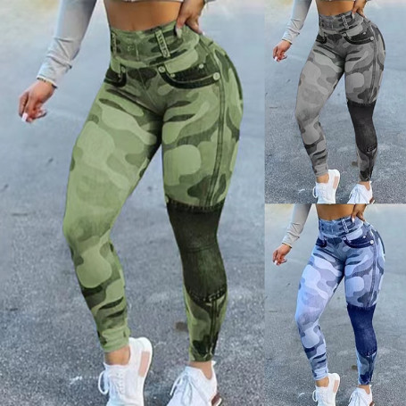 Camouflage Seamless Leggings Women High Waist Scrunch Butt Booty Gym Wear Femme Sports Leggings Camo Fitness Yoga Pants