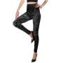 New Fashion Woman Leggings Large Size Print Mock Pockets and Hole Slim Jeans Leggings Ladies Skinny Trousers