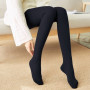 Autumn Winter Thin Fleece Leggings Women Thermal Pants Pantyhose Sock Lined Pants Velvet Tights Skin Effect High Waist Leggings