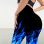 Leggings Women High Waist 3D Flame Fire Printed Sport Legings Yoga Pants Gym Clothing Workout Leggins Ladies Leginsy Sexy Legins