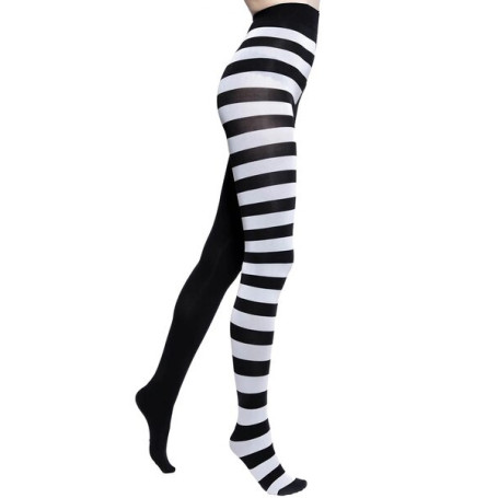 Striped Leggings Fashion Women Goth Style High Waist