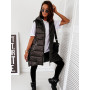 Sleeveless Puffer Jacket Women Hooded Cotton Padded Waistcoat Casual Streetwear Zipper Pocket Jacket Fashion Long Quilted Coat