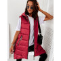 Sleeveless Puffer Jacket Women Hooded Cotton Padded Waistcoat Casual Streetwear Zipper Pocket Jacket Fashion Long Quilted Coat