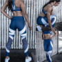 New Women Casual Blue Leggings Skinny Elastic Force Sporting Fashion Polyester Fitness Leggings