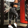 New Fashion Fitness Leggings Black Pants High Waist Sexy Workout Put Hip Elastic Skinny Breathable Slim Pants