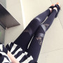 Spring Autumn Leather Workout Leggings Charming Warm Cheap Lace Legins Sexy PU Leggins Skinny Stretch Splicing Pants