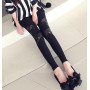 Spring Autumn Leather Workout Leggings Charming Warm Cheap Lace Legins Sexy PU Leggins Skinny Stretch Splicing Pants