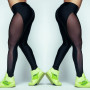 Black Mesh Leggings Women Fitness Leggings High Waist Pant Push Up Leggins Jeggings Gym Workout Leggings Pants Women Trousers