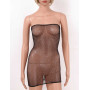 Women Black Bodycon Mini Dress Sheer Bikini Cover Up Sexy See Through Swimwear Beach Dress Summer Party Clubwear Nightwear