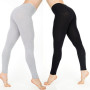 Womens Full Length Cotton Leggings Hight Waist Solid Bottom Leggings Wholesale Plus Size 6  8 10 12 14 16 18
