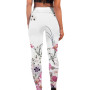 Slim Bottoming Elastic Buttocks Butterfly Printing FItness Sports Trousers Leggings Yoga Pants