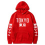 Japanese Hip Hop Hoody Harajuku Tokyo printing Men Women  Casual Pullover Sweatshirts Fashion Hot Hoodies Dropshipping