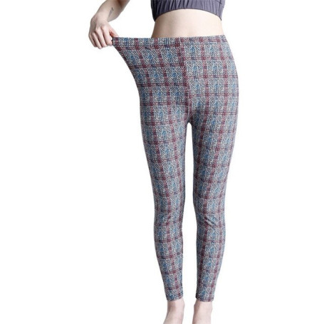 VISNXGI Plaid Print Yoga Leggings Push Up Sports Solid Workout Fitness Pants Tight Stretchy High Waist Sports Wear Gym Clothing