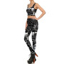 The Lucky Totem Print Women Sexy  Seamless Leggings Casual Workout Fitness Pants Sports Trousers Black Leggins
