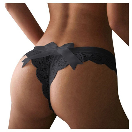 Sexy Lingerie Womens Panties With Bow Seamless Panty Mesh Underpant G-string Ladies Lingerie Women Erotic Panties трусы женские