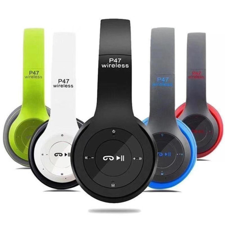 Head-Mounted Bluetooth Headphones Over Ear Foldable Wireless Earphone HandsFree Music Stereo Headset
