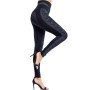 Plus Size 3XL Slim Elastic Seamless Skinny Pencil Pant High Waist Faux Denim Jean Leggings Female Workout Running Leggings