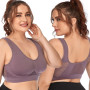 Sports Bras for Women Yoga Plus Large Big Size Ladies Cotton Bralette Mujer Top Underwear Padded Fitness Running Brassiere