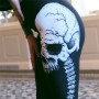 Push Up New White Horror Skulls Design Women Print Leggings High Waist  Fitness Soft Leggings