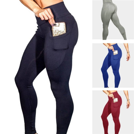 Leggings Women Fitness Legging Pocket Legging Breathable Patchwork Jeggings Fitness Legging High Waist Quick-drying Pant