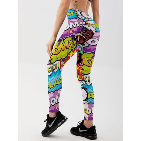 3D Printed Leggings Push Up Leggins Sport Women Fitness Running Pants Cartoon Comic Game  Styles Girl Leggins