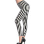 Women Fitness Leggings High Waist Sport Push Up Pure Black Femme Workout Stripe Grid Cartoon Elastic Breathable Pants