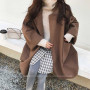 Women Winter Loose Thicker Outwear Student Warm Cosy Pockets All-match Khaki Mujer Vintage Soft Korean Cool Streetwear Young Ins